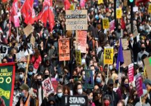 مظاهرات محدودة فى شوارع لندن بسبب تشريع يمنح الشرطة سلطات أوسع