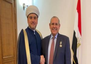 "مسلمو روسيا": تكريم سفير مصر فى موسكو لدوره فى تعزيز الوسطية