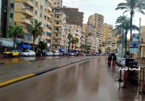 أمطار متفاوتة الشدة تضرب أنحاء من الإسكندرية | صور