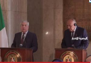 وزير خارجية إيطاليا: هناك إرادة مصرية - إيطالية لتحقيق التهدئة في غزة