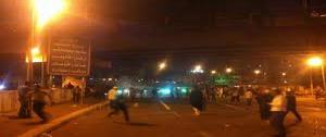  إصابة 4 في اشتباكات بين متظاهرين وشباب الإخوان بالإسماعيلية