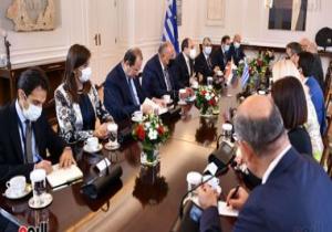 الرئيس السيسي يشهد فى أثينا توقيع اتفاقيتين للربط الكهربائى مع قبرص واليونان