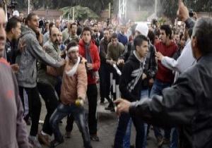 5 إصابات باشتباكات كفر الشيخ وشباب الجماعة يطاردون المتظاهرين