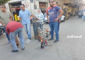 مصادرة 26 شيشة من مقاهٍ وكافيهات مخالفة في قرى المحلة الكبرى