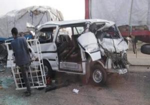 إصابة 6 أشخاص فى حادث تصادم سيارتين بطنطا