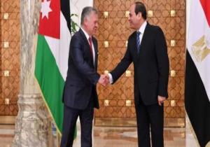 جلسة مباحثات ثنائية بين الرئيس عبد الفتاح السيسى والعاهل الأردنى