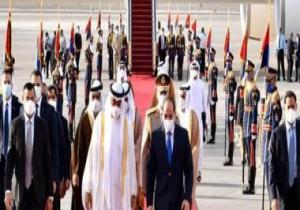 الرئيس السيسى لمحمد بن زايد: نرفض أية ممارسات تسعى لزعزعة استقرار الخليج