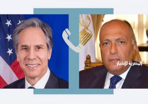 وزيرا خارجية مصر وأمريكا يؤكدان متانة العلاقات الثنائية وإستراتيجيتها وأهميتها لكل طرف