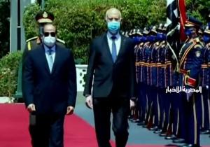الرئيس السيسي: أرحب بأخي الرئيس قيس سعيد في أول زيارة رسمية له إلى بلده الثاني مصر