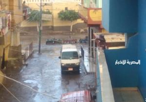 أمطار متوسطة وخفيفة على عدد من قرى ومدن محافظة كفر الشيخ