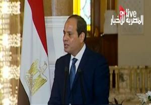 السيسي: أطلعت ميركل على جهود مصر فى بناء دعائم الدولة المدنية الحديثة