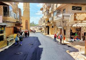 استكمال أعمال رصف شارعي سيدي إبراهيم الدسوقي والكهرباء بمحافظة كفرالشيخ