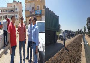 رئيس مدينة دسوق ونوابه يقودون حملة للنظافة بقرية لاصيفر البلد