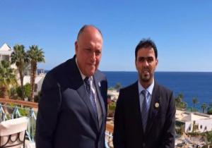 شكرى يبحث مع وزير مالية الوفاق الليبية الوضع الاقتصادي والسياسي فى ليبيا