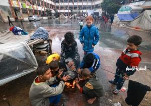 اليوم ‎ 110للحرب على غزة: شهداء بالعشرات ومياه الأمطار تقتحم خيام النازحين