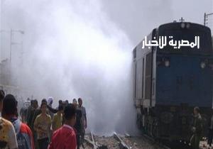 إخماد حريق في قطار (دمياط - المنصورة)