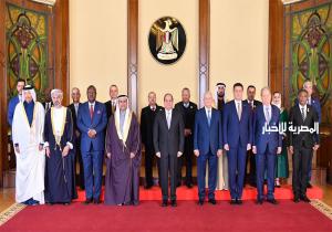 المتحدث الرئاسي ينشر صور استقبال الرئيس السيسي وفدًا من رؤساء المجالس والبرلمانات العربية