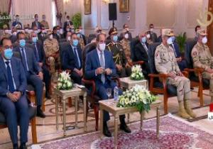 الرئيس السيسي يشاهد فيلما تسجيليا بعنوان "توشكى.. خيرك يا مصر"