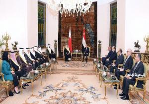 المتحدث الرئاسي ينشر صور المؤتمر الصحفي المشترك بين الرئيس السيسي والعاهل البحريني