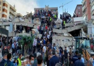 ارتفاع عدد ضحايا زلزال بحر إيجه فى مدينة إزمير بتركيا إلى 115 قتيلا