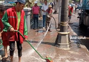 حملات لنظافة الشوارع وتجميل كورنيش النيل في أحياء جنوب القاهرة