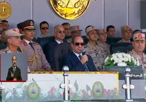 الرئيس السيسي: هناك دور أصيل ورئيسي للقوات المسلحة وهو حماية الحدود والحفاظ على الأمن المصري