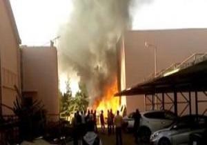 السيطرة على حريق بسبب مخلفات خلف إحدى القنوات بمدينة الإنتاج الإعلامي