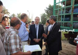 محافظ بني سويف يتفقد مستوى الخدمات والمرافق بقرية أبو صير بالواسطى