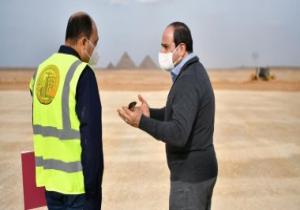 الرئيس السيسى يتفقد مشروعات الشبكة القومية للطرق والمحاور بالقاهرة والجيزة