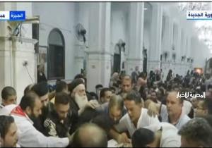 وصول جثامين ضحايا حادث حريق كنيسة «أبوسيفين» تمهيدًا لصلاة الجنازة عليهم