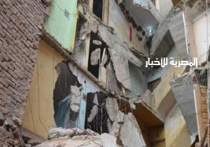 انهيارعقارين في حي الخليفة.. دون خسائر