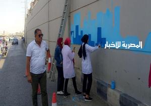 بدء مبادرة شبابية لتجميل الجدران بالمنصورة