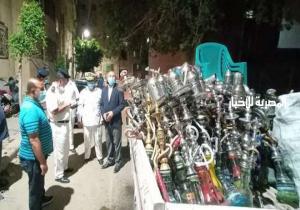 مصادرة شيش في حملة على المقاهي والكافيهات بحي شرق مدينة نصر