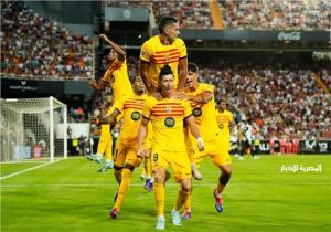 برشلونة يهزم فالنسيا بهدفين في كلاسيكو الكرة الإسبانية