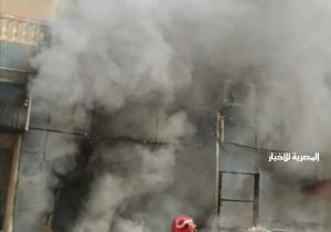 السيطرة على حريق عقار شارع المعز بالحسين وإصابة شخص