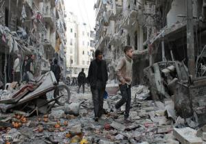 غارات مكثفة وقصف لطيران الجيش السورى على حلب 