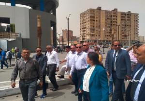 محافظ القاهرة يتفقد رفع كفاءة المنطقة المحيطة بموقف السلام النموذجي