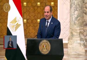 الرئيس السيسي: أهنئ الرئيس الجزائري على فوزه بولاية رئاسية ثانية