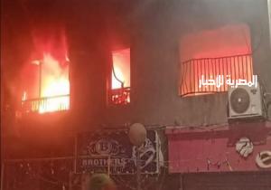 حريق بمصنع أخشاب في منشأة القناطر