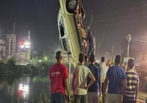 شهامة طالب أنقذ حياة عجوز يقود سيارة ملاكي سقطت بمياه النيل فى طنطا