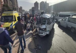 ننشر أسماء 6 أشخاص أصيبوا نتيجة تصادم سيارتين على طريق القاهرة الإسماعيلية