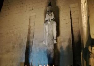 إزاحة الستار عن تمثال الملك رمسيس الثانى الجديد بمعبد الأقصر