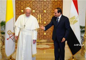 الرئيس السيسي: أتمنى الشفاء العاجل لبابا الفاتيكان ليواصل رسالته نحو السلام