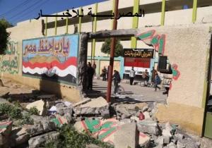 شاهد..آثار استهداف مدرعة شرطية بالعريش.. واستشهاد ضابطين وإصابة 5 مجندين