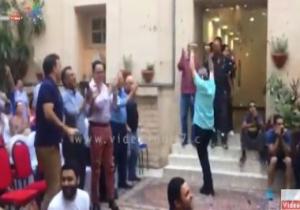 الجالية الفرنسية تحتفل بأهداف فريقها فى مرمى كرواتيا