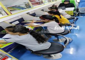 أنشطة ثقافية متنوعة لأطفال "قرية الأبعادية" بدمنهور ضمن جولات "المكتبة المتنقلة"