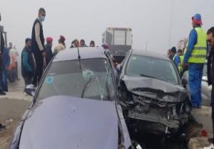 قرية الدراكسه بالدقهلية تتشح بالسواد بعد وفاة طبيبة و3 من أسرة واحدة فى حادث طريق