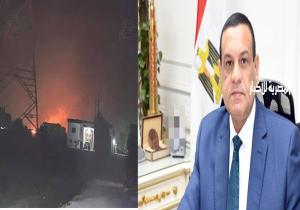 محافظ البحيرة: القبض على المتسبب في حريق خط نقل مواد بترولية بإيتاي البارود
