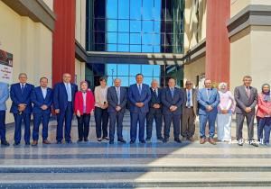 وفد من «نوتينجهام ترنت» البريطانية يزور جامعة المنصورة الجديدة لبحث سبل التعاون | صور