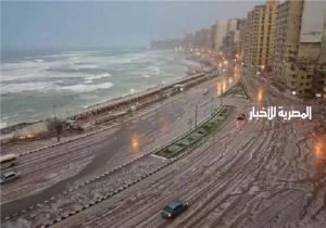 أمطار متوسطة على مناطق وسط وغرب في الإسكندرية (صور)